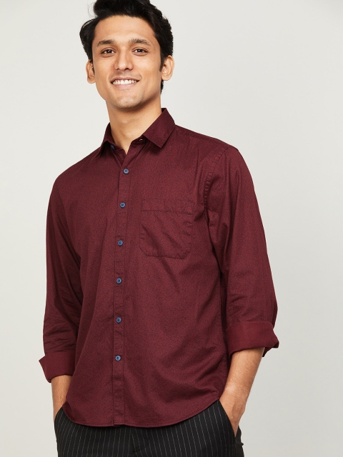 

CODE by Lifestyle Men Maroon Opaque Printed Casual Shirt