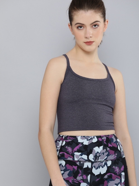 

Skechers Grey Solid Camisole Bra