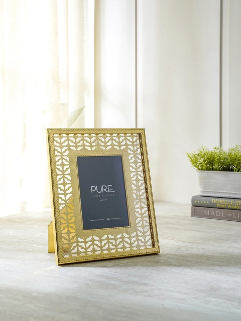 

Pure Home and Living Golden Rocco Small Photo Frame, Gold