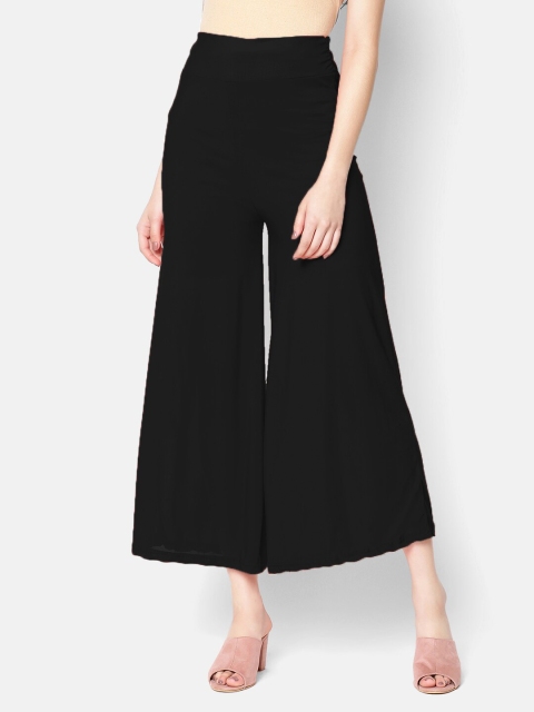 

V2 Value & Variety Women Black Knitted Palazzos