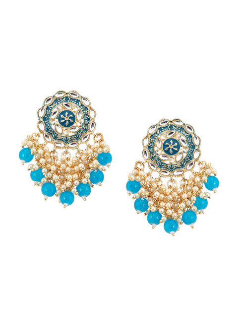 

Rangriti Blue Contemporary Studs Earrings