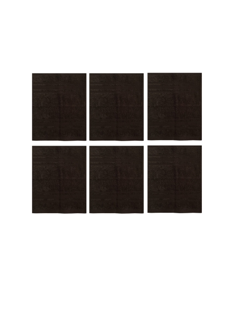 

Lushomes Brown Pack of 6 450 GSM Super Soft Cotton Face Towel
