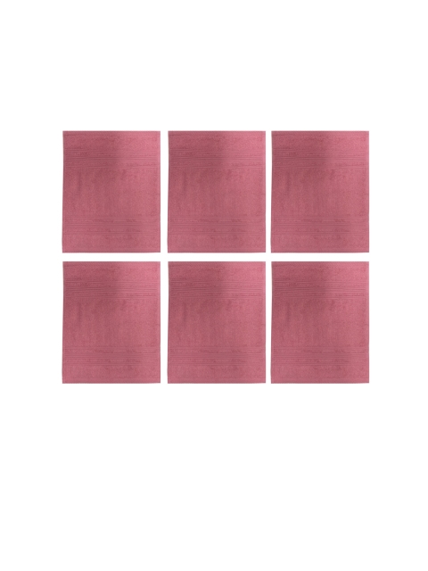 

Lushomes Pink Pack of 6 450 GSM Super Soft Cotton Face Towel