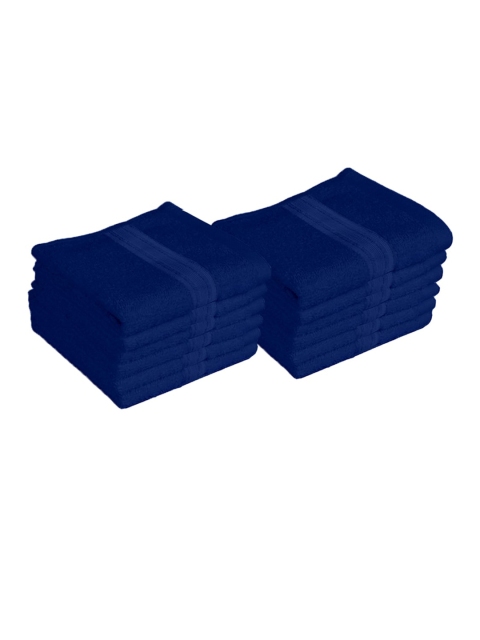 

Lushomes Pack of 12 Nautical Blue Super Soft 450 GSM Cotton Face Towel