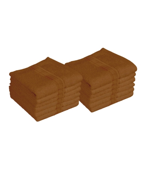 

Lushomes Pack of 12 Brown Super Soft Cotton 450 GSM Face Towel