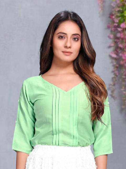 

Rizzly Lime Green Regular Top