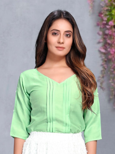 

Rizzly Lime Green Regular Top