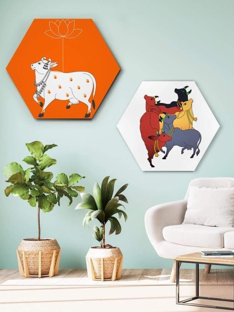 

THE ARTMENT Celebrating the Colors of Life Canvas With Matte Finish Set of 2, Multi
