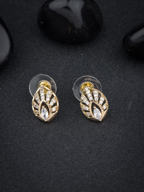 

Alankruthi Gold-Toned Contemporary Studs Earrings