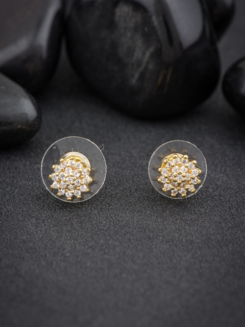 

Alankruthi Gold-Toned Contemporary Studs Earrings