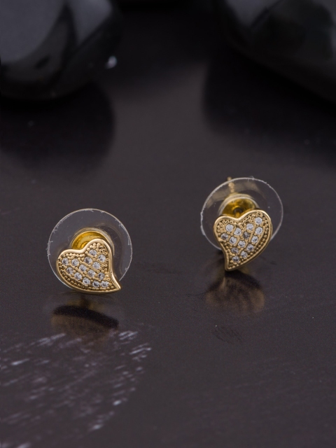 

Alankruthi Gold-Toned Contemporary Studs Earrings