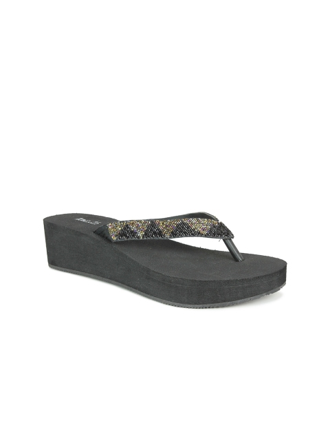 

Inc 5 Black Embellished Comfort Sandals