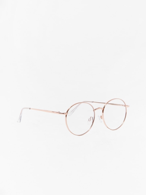 

FOREVER 21 Women Clear Lens & Gold-Toned Round Sunglasses & UV Protection 37855802