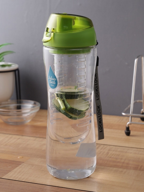 

Lock & Lock Green & Transparent Printed Infuser BPA Free Water Bottle