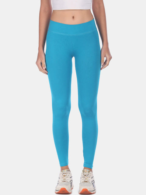 

Newport Women Blue Solid Slim Fit Tights