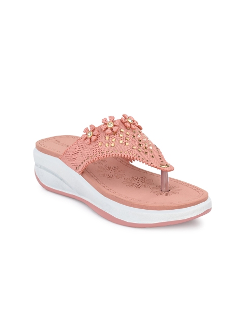 

TimberWood Peach-Coloured Wedge Sandals