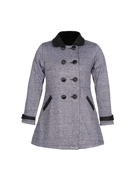 

Naughty Ninos Girls Grey Melange Pea Coat