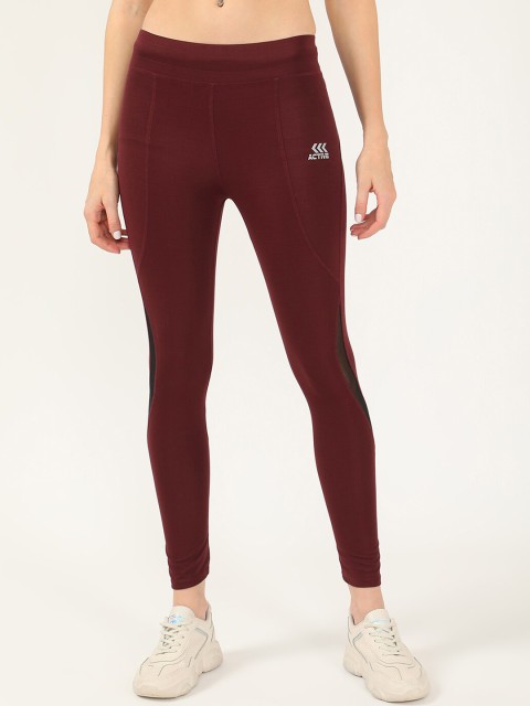 

V2 Value & Variety Women Maroon Solid Slim Fit Tights