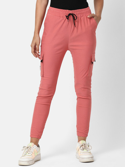 

V2 Value & Variety Women Peach Solid Cotton Lounge Pants