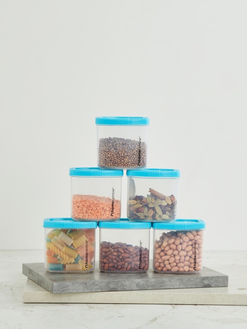 

Home Centre Set of 6 Transparent Plastic Kitchen Storage