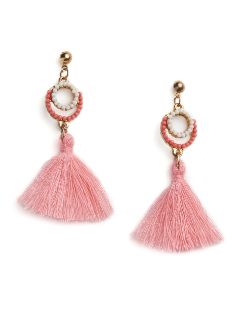 

Blisscovered Orange Contemporary Drop Earrings