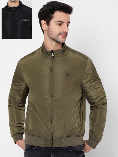 

Mufti Men Olive Green Reversible Padded Jacket
