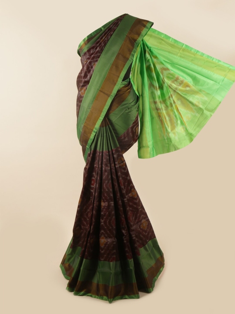 

Pothys Maroon & Green Zari Pure Silk Saree