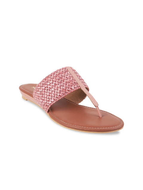 

Mochi Women Pink T-Strap Flats