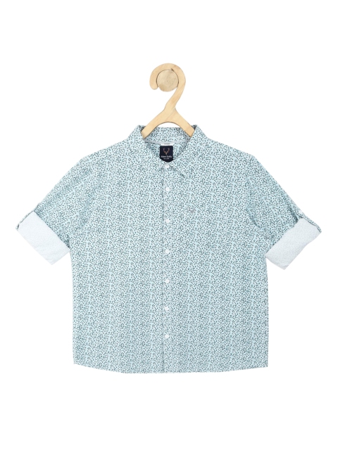 

Allen Solly Junior Boys Blue Slim Fit Opaque Printed Casual Shirt