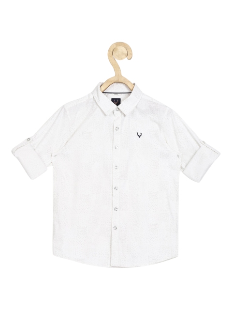 

Allen Solly Junior Boys White Slim Fit Opaque Casual Shirt