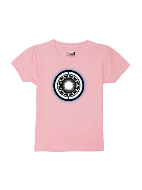 

Marvel by Wear Your Mind Girls Pink Marvel Avengers T-shirt