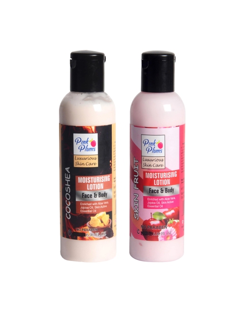 

Pink Plums Pack of 2 Face & Body Moisturising Lotion 200ml Each, Multi