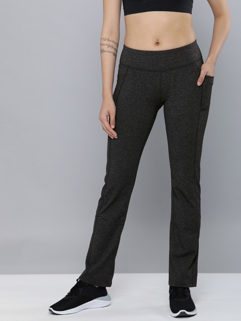 

Skechers Women Black Solid Track Pants