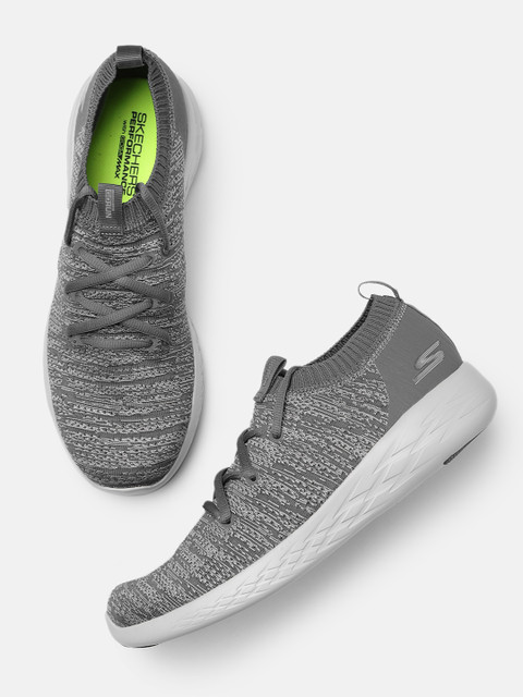 

Skechers Men Grey Performance Go Run 600 - Utilize Road Running Shoes