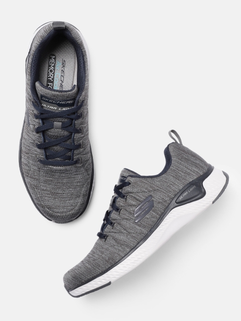 

Skechers Men Grey Melange Solid Regular Solar Fuse - Motion Sensor Sneakers