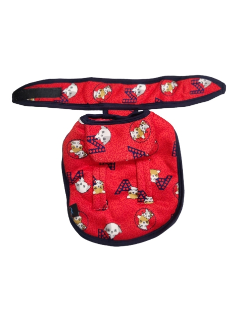 

PETS EMPIRE Red & Blue Cartoon Printed Dog Jacket