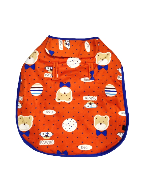 

PETS EMPIRE Orange & Blue Printed Dog Jacket