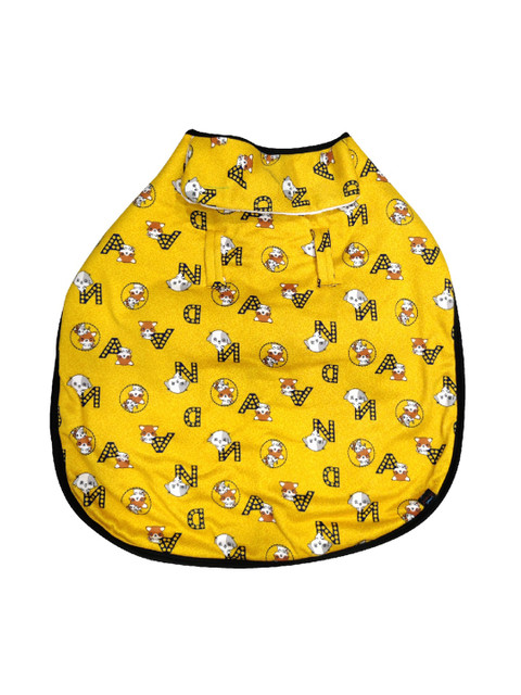 

PETS EMPIRE Yellow & White Printed Dog Jacket