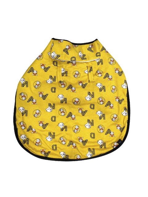 

PETS EMPIRE Yellow & Black Printed Dog Jacket