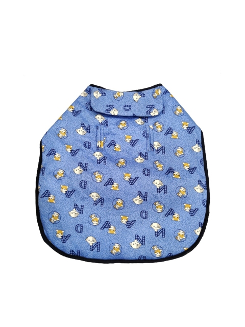 

PETS EMPIRE Blue & Black Printed Dog Jacket