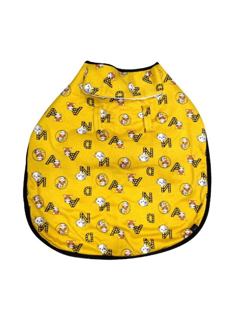 

PETS EMPIRE Yellow & Black Printed Dog Jacket