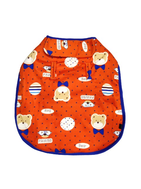 

PETS EMPIRE Orange & Blue Printed Dog Jacket