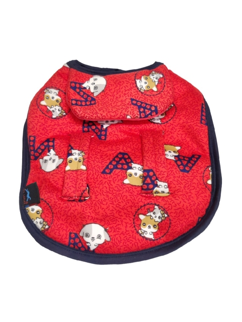 

PETS EMPIRE Red & Black Printed Dog Jacket