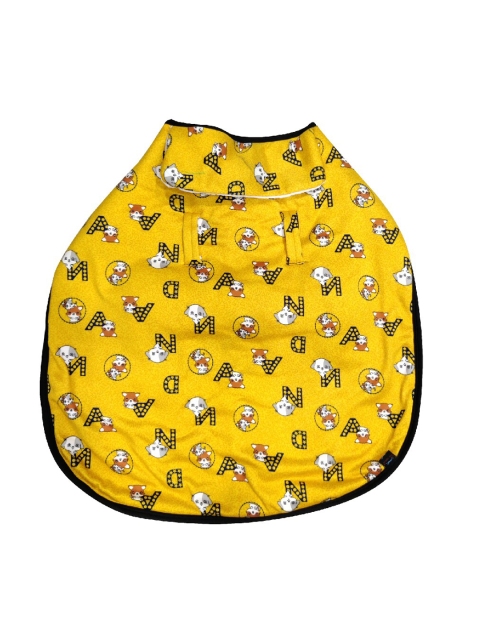 

PETS EMPIRE Yellow & White Printed Dog Jacket