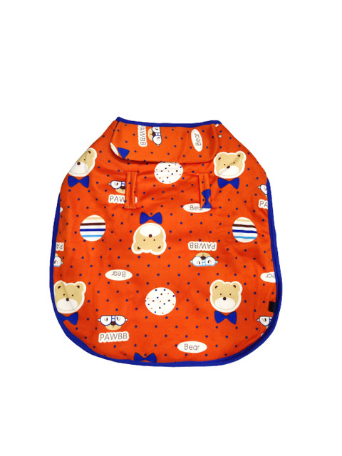 

PETS EMPIRE Orange & Blue Printed Dog Jacket