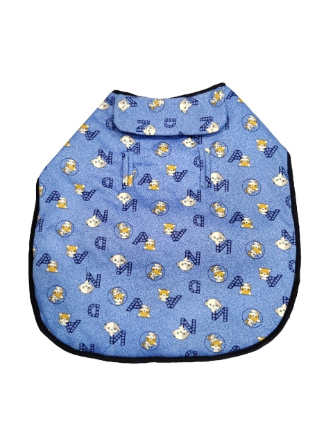 

PETS EMPIRE Blue & Black Printed Dog Jacket