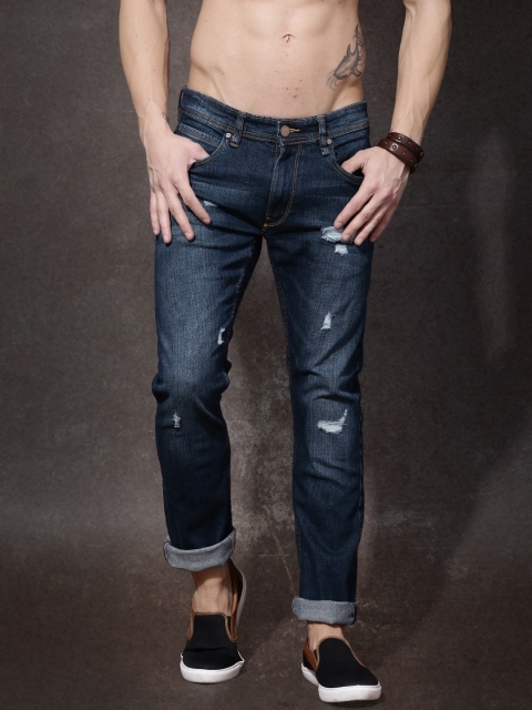 

Roadster Men Blue Skinny Fit Mid-Rise Jeans