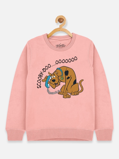 

Kids Ville Boys Pink Scooby Doo Printed Sweatshirt