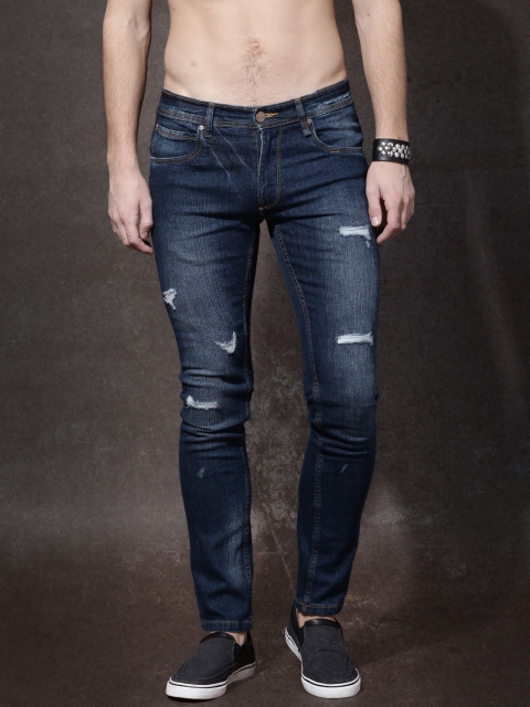 

Roadster Men Blue Skinny Fit Mid-Rise Jeans