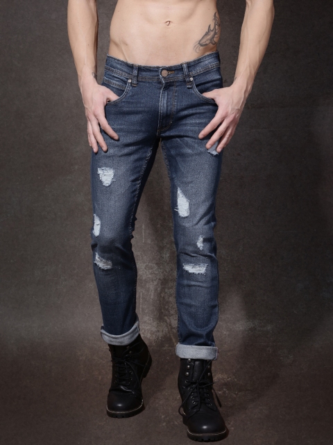 

Roadster Men Blue Skinny Fit Mid-Rise Jeans